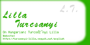 lilla turcsanyi business card